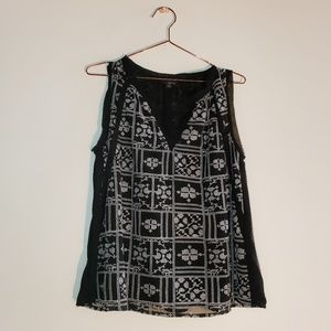 Greylin | Boho Floral Embroidered Tank